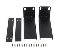 Besttoolifes Soporte de montaje en rack, marco de metal, 2 mm de grosor, metal duradero, para receptor inalámbrico SLX4, micrófono inalámbrico, negro, incluye tornillos para un ajuste seguro (2 en 1)
