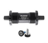 Besttoolifes Soporte inferior de agujero cuadrado de 12,6 mm de diámetro del eje, soporte inferior cónico cuadrado de bicicleta de montaña de 73 mm, pieza de biela de rodamiento de cinco vías Mtb (118