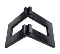 Besttoolifes Soporte para bicicletas de equilibrio de PVC 10/12 para niños, accesorio para soporte de pie de equilibrio para niños, diseño de trípode estable, estacionamiento (negro)