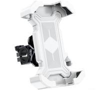 Besttoolifes Soporte para teléfono de motocicleta, soportes antivibración a prueba de golpes con sistema de amortiguación de cuatro ejes, construcción de aleación reforzada, ajustable de 360° para