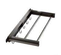 Besttoolifes Tendedero de pared plegable de metal de 70 cm con 2 varillas y 5 ganchos, resistente al óxido para uso en interiores o exteriores de lavandería y balcón (gris)