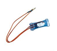 Besttoolifes Termostato de descongelación para refrigerador, construcción bimetálica, 80 x 34 mm, cables de 28 cm, CA 250 V 10 A, para modelos de frigorífico