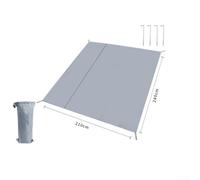 Besttoolifes Tienda de campaña impermeable Oxford Mat 210d reforzada con revestimiento resistente de poliuretano y lona a prueba de humedad con bordes de suelo más metal (210240 cm)