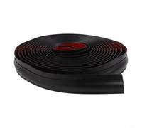 Besttoolifes Tira de borde de alfombra sin costuras, 6 m de TPE para alfombras y calcomanías de suelo de hasta 10 mm de grosor, protector de borde de alfombra para mejoras del hogar y (negro, 6 m)