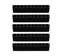 Besttoolifes Tira de soporte para puntas de destornillador, plástico flexible de 1/4 pulgadas, 6,35 mm, organizador de herramientas hexagonal para accesorios de taladro, evita pérdidas y daños (12