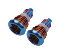 Besttoolifes Tornillos de purga de palanca de freno con junta tórica para bicicletas MT2, MT4, MT5, MT7 y MT8, aleación de titanio, acabado negro/dorado/azul, juego de 2 piezas