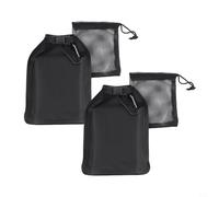 Besttoolifes Travelon - Jabonera impermeable a prueba de fugas con bolsa de malla para senderismo, campamento (negro)