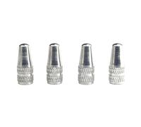Bestvisse 4 tapones de aleación de aluminio para válvulas de neumáticos de bicicleta, tapas de polvo de aire, tapas de válvulas para bicicletas de montaña y carretera