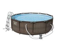Bestway 12ft x 39.5" Steel Pro Max Piscina y Filtro Bomba-Rattan