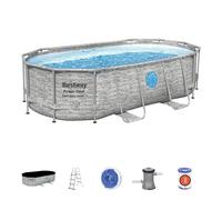 Bestway 14' x 8'2" x 39.5"/4.27m x 2.50m x 1.00m Oval Pool Set