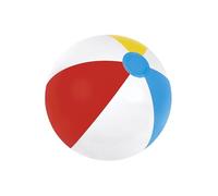 BESTWAY 31022 - Pelota de Playa Hinchable Beach 61 cm Diseño Franjas de Colores Vinilo Resistente con Válvula de Seguridad Inflado y Desinflado Rápido