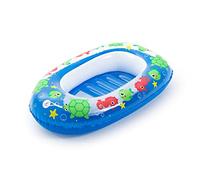 BESTWAY Barca Flotador Hinchable para Bebés Floatin' Friends 96x56,5x20,5 cm Azul