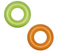BESTWAY 36024 - Flotador Hinchable Infantil Colores Metálicos 76 cm | El aspecto de neón escarchado aporta un color intenso a la piscina y la playa y hace que el anillo sea el compañero de verano