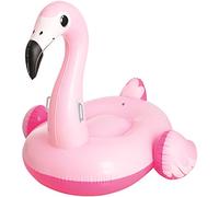 BESTWAY 41099 - Flamenco Hinchable Infantil Pretty Pink 145x121 cm con Asas Agarraderas y Gran Asiento Para 1 Niño Válvulas de Seguridad y Parche de Reparación