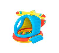 BESTWAY 52217 - Piscina de Bolas Hinchable Helicóptero 140x127x89 cm con Bolas Multicolor Para Exteriores e Interiores Para Niños y Niñas Mayores de 2 Años