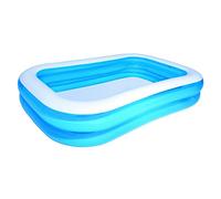 Bestway 54006 Piscina hinchable rectangular 262 x 175 x 51 cm de vinilo con 2 anillas MWS