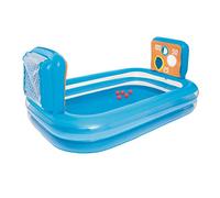 Bestway 54170 - Piscina Rectangular Hinchable Infantil con 2 Porterías Skill Shot 237x152x94 cm, Multicolor
