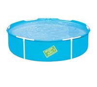 BESTWAY 56283 - Piscina Desmontable Tubular Infantil Mi Primera Piscina 152x38 cm 580 Litros con Válvula de drenaje Marcos Anticorrosión y Parche de Reparación