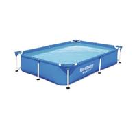 Bestway 56401 - Piscina Desmontable Tubular Infantil Splash Jr. Frame Pool 221x150x43 cm, Color Azul