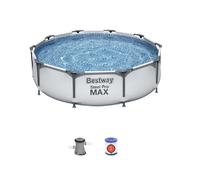 Bestway 56408 Piscina Steel Pro Max Rotonda CM Ø 305x76 H con Marco para Externo