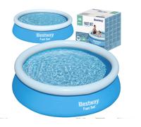 Bestway 57392 Fast Set Piscina 183x51 cm - Piscina infantil inflable sin bomba