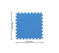 Bestway 58220 9 Tapetes Azules Para Piscina 50x50 Cm Alfombra De Polietileno