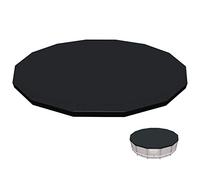 BESTWAY 58248 - Cobertor Invierno para Piscina Desmontable Ø427 cm Redonda PVC con Cuerdas Para Fijarlo y con Orificios de Drenaje Fácil Colocación y Almacenaje
