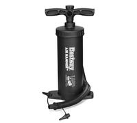 BESTWAY 62086 - Inflador Manual Air Hammer Inflation Pump 37 cm con Movimientos de Arriba a Abajo con Manguera Flexible con Tres Boquillas para Diferentes Válvulas