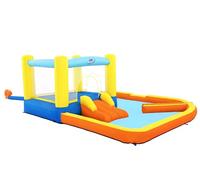 BESTWAY-8321900 Does Not Apply Parque Acuatico con Cama Elastica Hinchable 365x340x152 cm. Inflador Electrico Incluido, Multicolor, Talla única (53381)