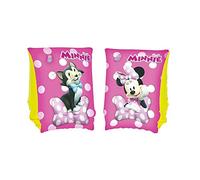 BESTWAY 91038 - Manguitos Hinchables Diseño Minnie Mouse Rosa 15x23 cm Vinilo Resistente con Válvula de Seguridad y 2 Cámaras de Aire Para Niños de 3-6 Años v
