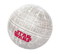 BESTWAY 91205 - Pelota de Playa Hinchable Diseño Star Wars Estación Espacial Gris y Rojo 61 cm Vinilo Resistente con Válvulas de Seguridad para Fácil Inflado