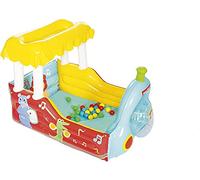 Bestway Bestway-BW93537 Licensing Animal Fisher-Price - Piscina Inflable para Pelotas de Tren para niños, Color Amarillo, 121 x 94 x 89 cm (6942138961942)