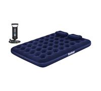 Bestway Aeroluxe Queen 67374 - Colchón Hinchable Doble, Almohadas Azul, 150 x 200 cm