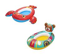 BESTWAY Barca Hinchable Infantil Diseños Surtidos Langosta y Oso Multicolor