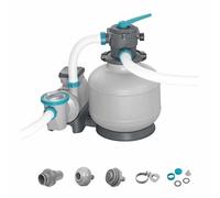 Bestway BES6941607361429 Bomba de Filtración de Arena para Piscinas de hasta 66 m³ 11.355 L/h con Prefiltro