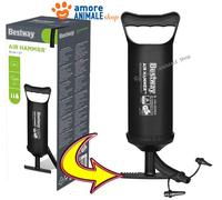 Bestway Bomba Manual, 3 Adaptadores → 1850cc Bomba Para Inflar / 62003