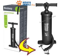 Bestway Bomba Manual, 3 Adaptadores → 3500cc Bomba Para Inflar / 62164