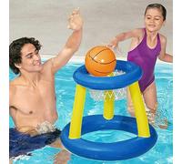 Bestway Cesta Hinchable Flotador para Basket Juego en la Piscina Con Pallone