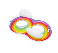 BESTWAY Flotador Hinchable Doble de Piscina Rainbow Dreams Swim 186x116 cm Multicolor