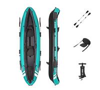 Bestway Hydroforce Ventura - Juego de Kayak para 2 Personas, Juego de Barco Inflable con Bomba de Mano, Remo y Bolsa de Almacenamiento
