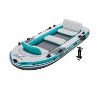 Bestway | Hydro-Force Adventure Elite X5 Inflatable Raft Set| Inflatable Boat with Hand Pump, Oars, Seats, Gear Pouch, Carry Bag | Five-Seater