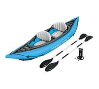 Bestway Hydro-force, Kayak Inflable Cove Champion X2 Para 2 Personas Incluye Remos Sillas Bomba Unisex Adulto, Azul (Blue), 331 X 88 Cm