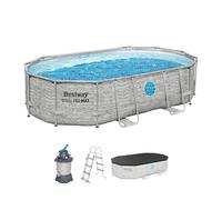 Piscina desmontable ovalada Bestway Steel Pro Max Splashview 488x305x107 cm