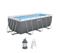 Bestway Juego de Piscina Rectangular de 13'6" x 6'7" x 48"/4.12 m x 2.01 m x 1.22 m