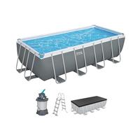 Bestway Juego de Piscina Rectangular de 16' x 8' x 48"/4.88 m x 2.44 m x 1.22 m