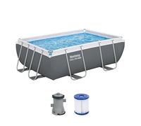 Bestway Juego de Piscina Rectangular de 9'3" x 6'5" x 33"/2.82 m x 1.96 m x 84 cm
