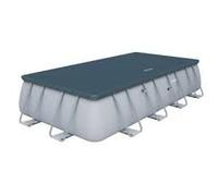 Bestway - Lona para cubrir piscina rectangular de PVC pesado reforzado para piscinas rectangulares Bestway. Dimensiones: 732 x 366 x 132 cm