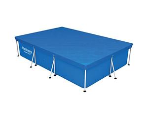 Bestway - Lona Rectangular Azul Para Cobertura de Piscinas Power Steel de 300 X 201 X 66 Cm