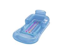 Bestway Lounger inflable Lilo Lilo Lay On Blow Up Bed con soporte para bebidas (azul)