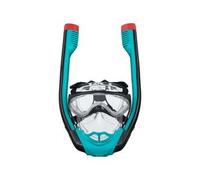 BESTWAY Máscara de Snorkel con Doble Tubo Flowtech S/M 42x22,5x16,5 cm Azul y Negro